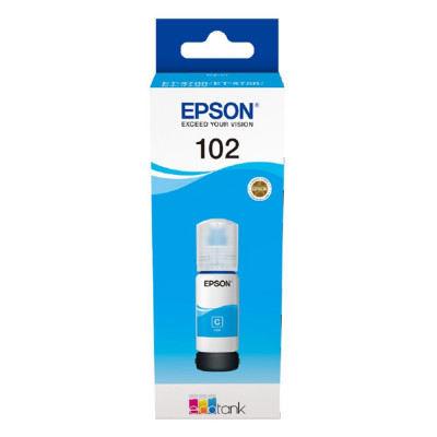 Epson 102 - 70 ml - cyan - original - ink tank - for EcoTank ET-15000, 2700, 2750, 2751, 2756, 3700, 3750, 4750